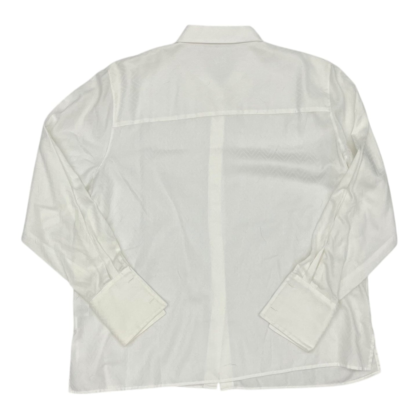 Top Ls By Foxcroft In White, Size:1X