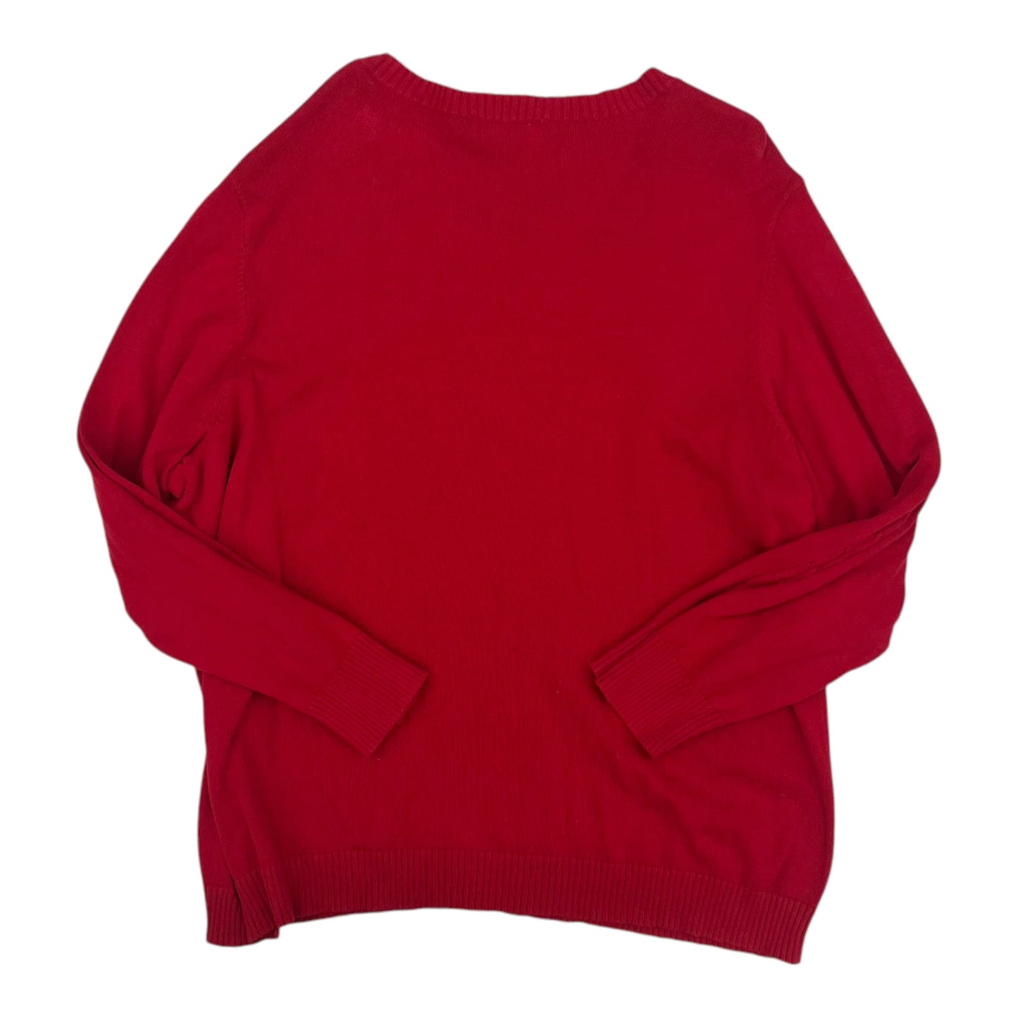 Sweater By Karen Scott In Red, Size:2X