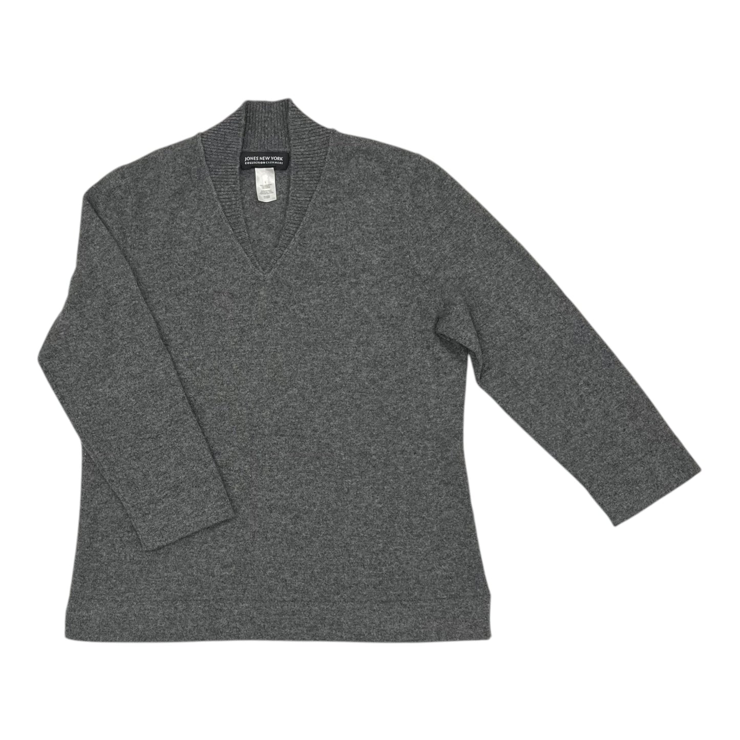 Sweater By Jones New York In Grey, Size:L