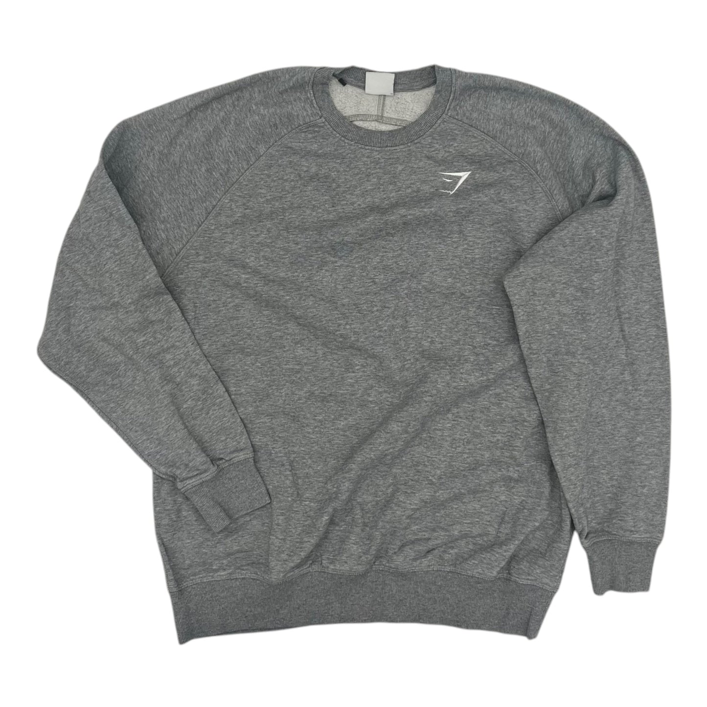 Athletic Sweatshirt Crewneck By Gym Shark In Grey, Size:Xxl