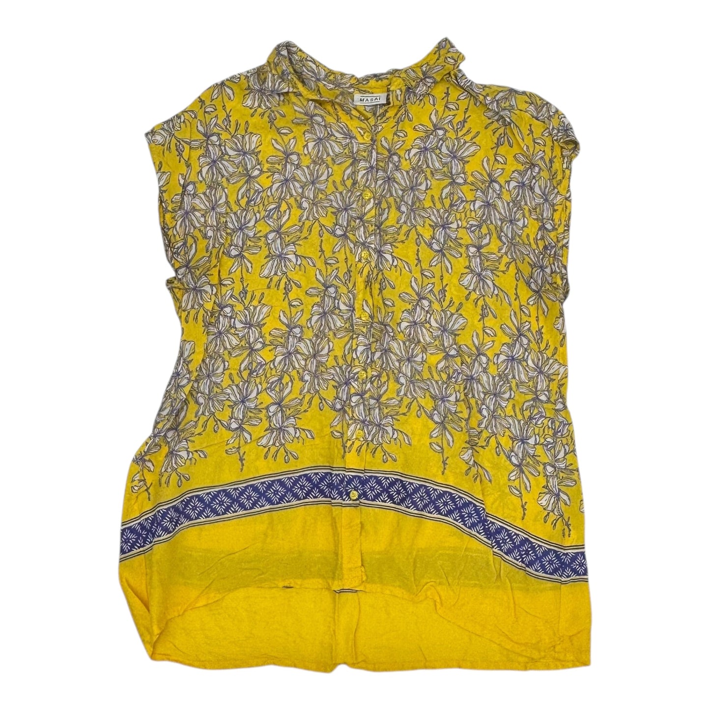 Tunic Ss By Clothes Mentor In Yellow, Size:Xl