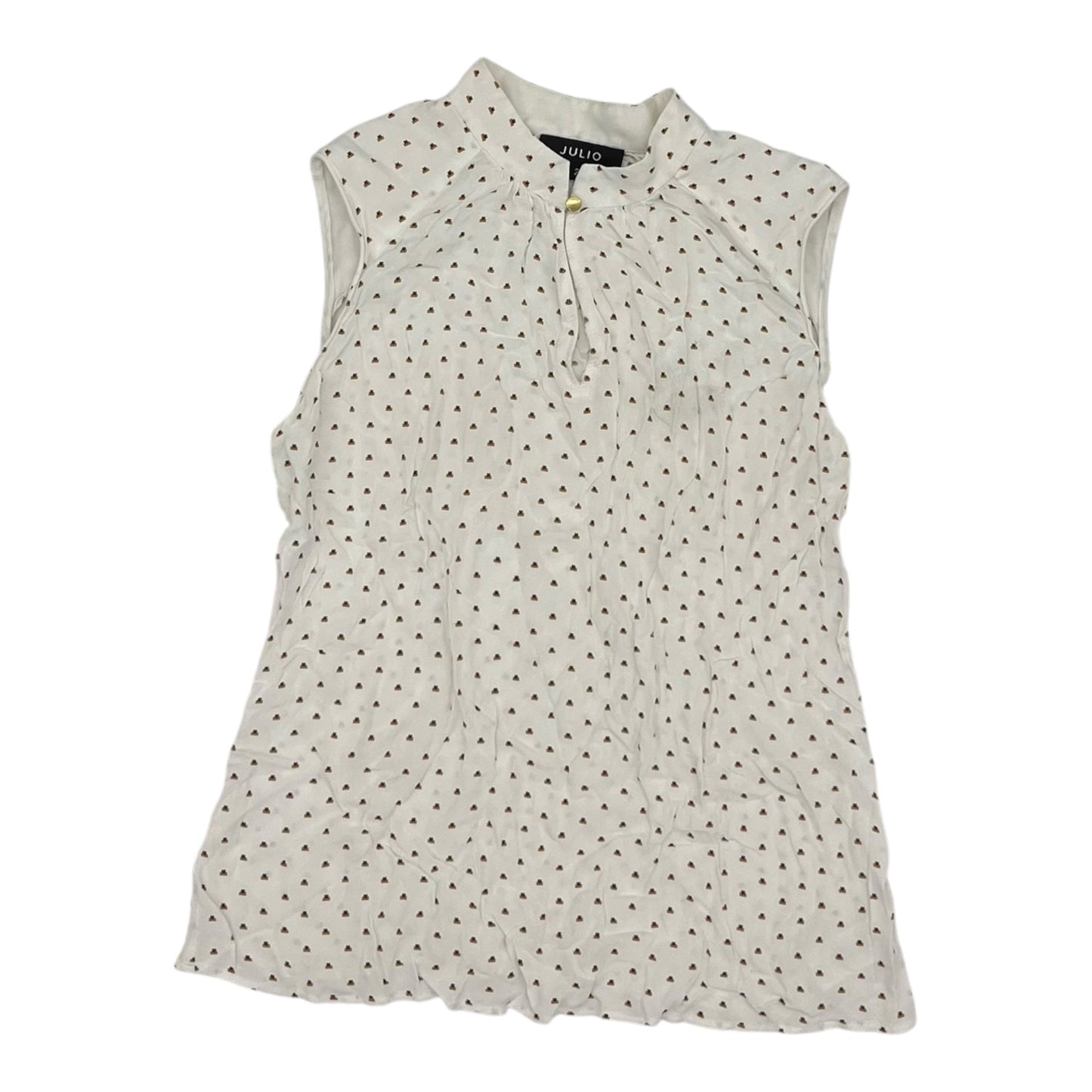 Top Sleeveless By Clothes Mentor In White, Size:Xs