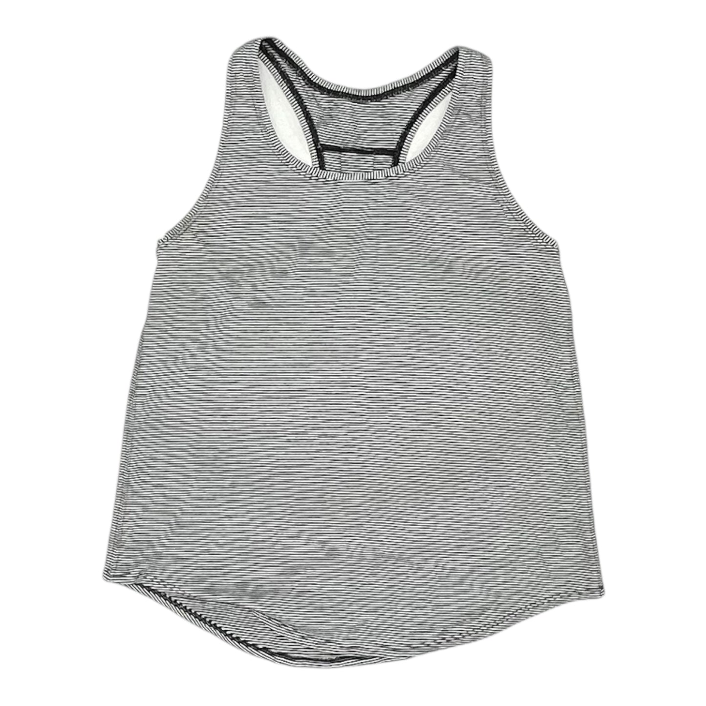 Athletic Tank Top By Lululemon In Striped Pattern, Size:M