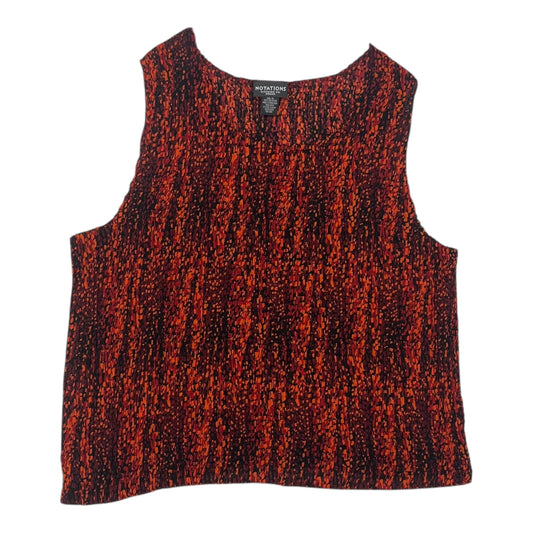 BLOUSE LS by NOTATIONS In ORANGE, Size: 3X