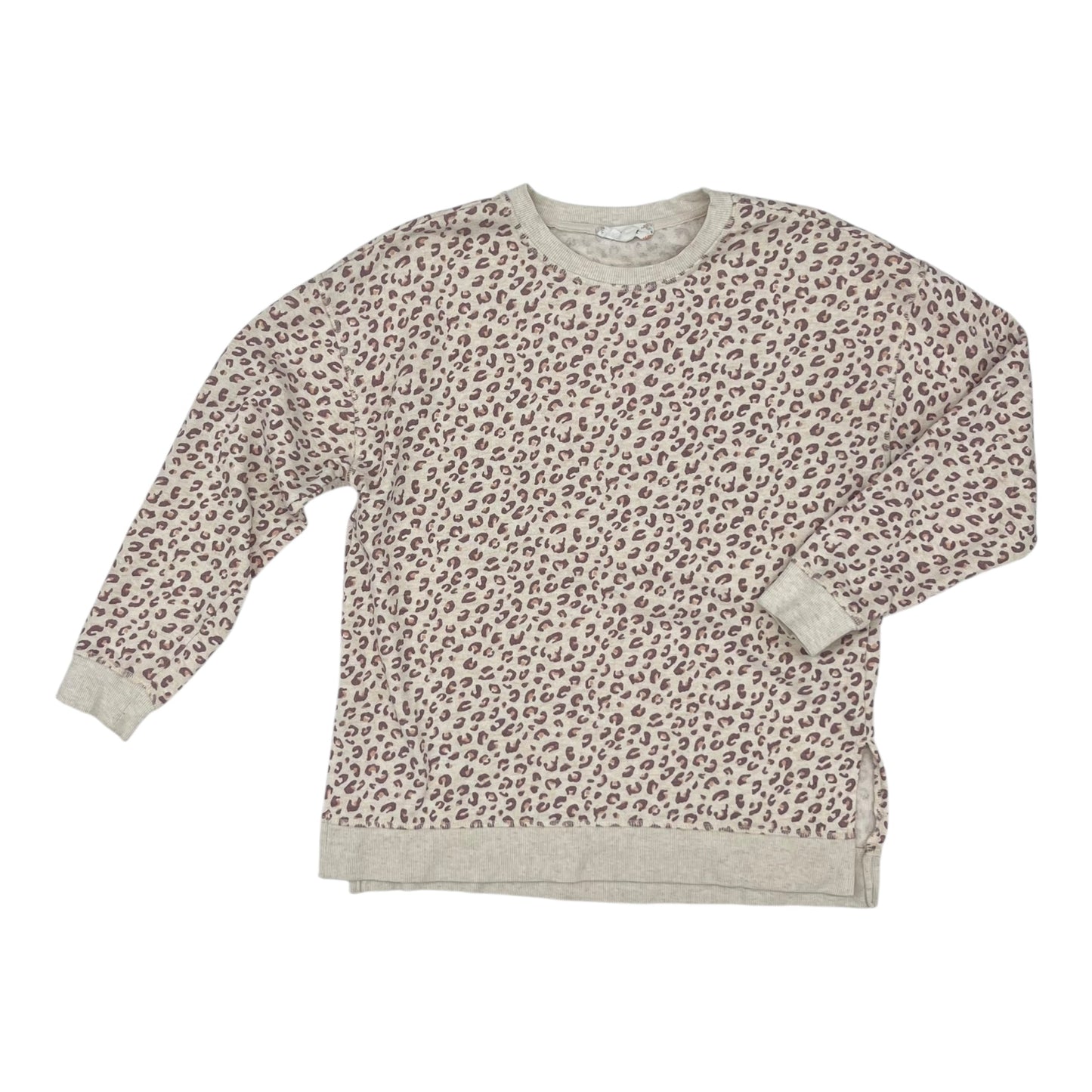 Sweatshirt Crewneck By Pink Rose In Animal Print, Size:S
