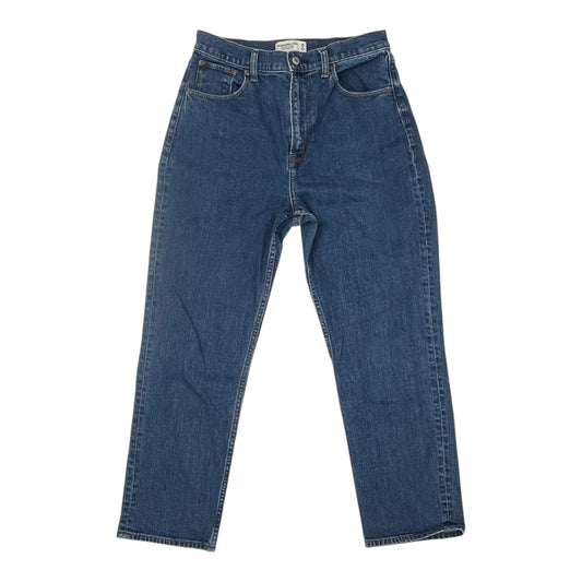Jeans Straight By Abercrombie And Fitch In Blue Denim, Size:8