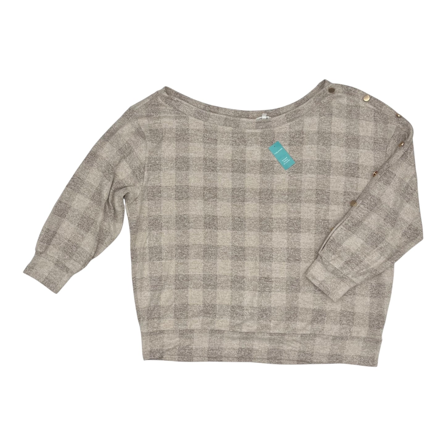 Top 3/4 Sleeve By Maurices In Tan, Size:2X