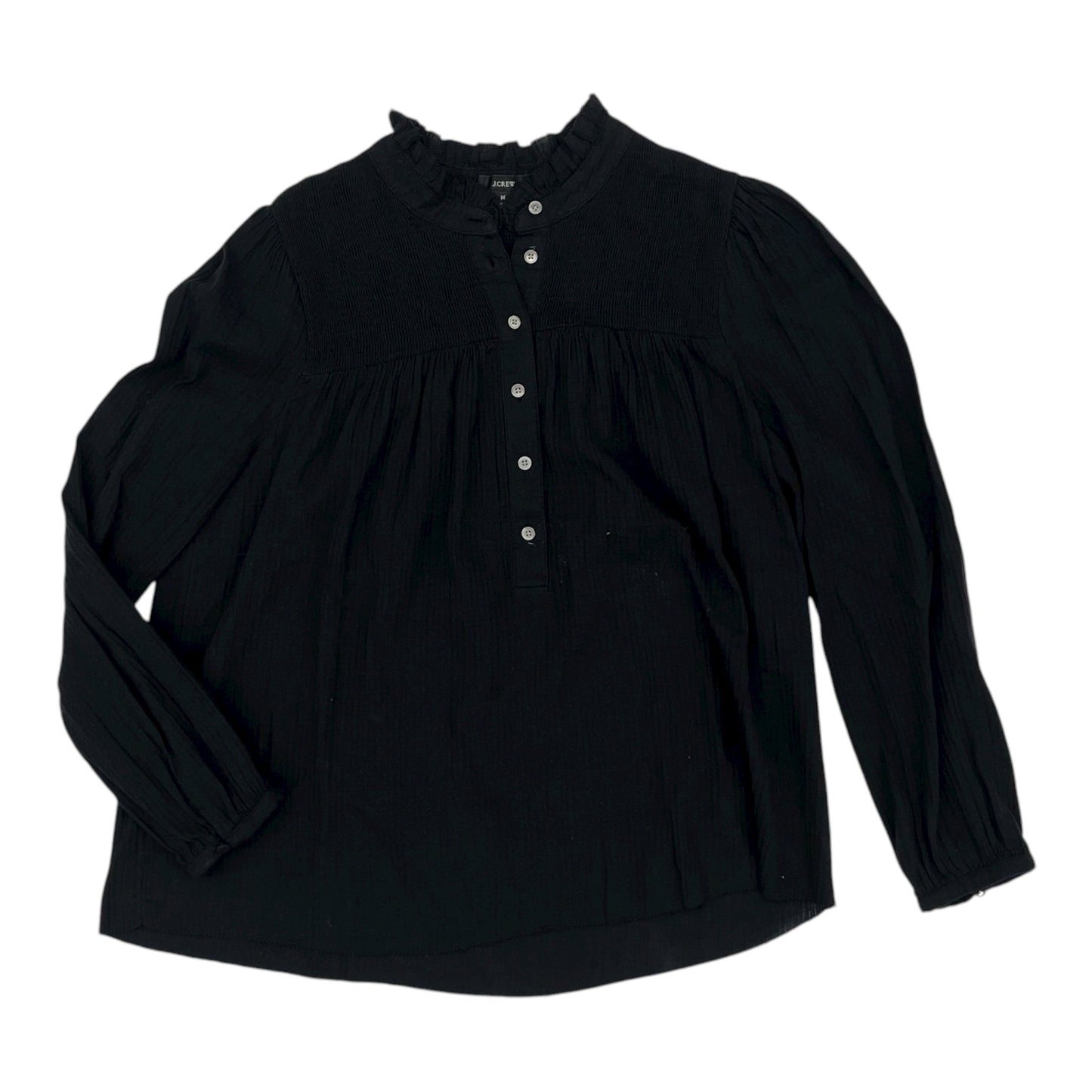 Blouse Ls By J. Crew In Black, Size:M