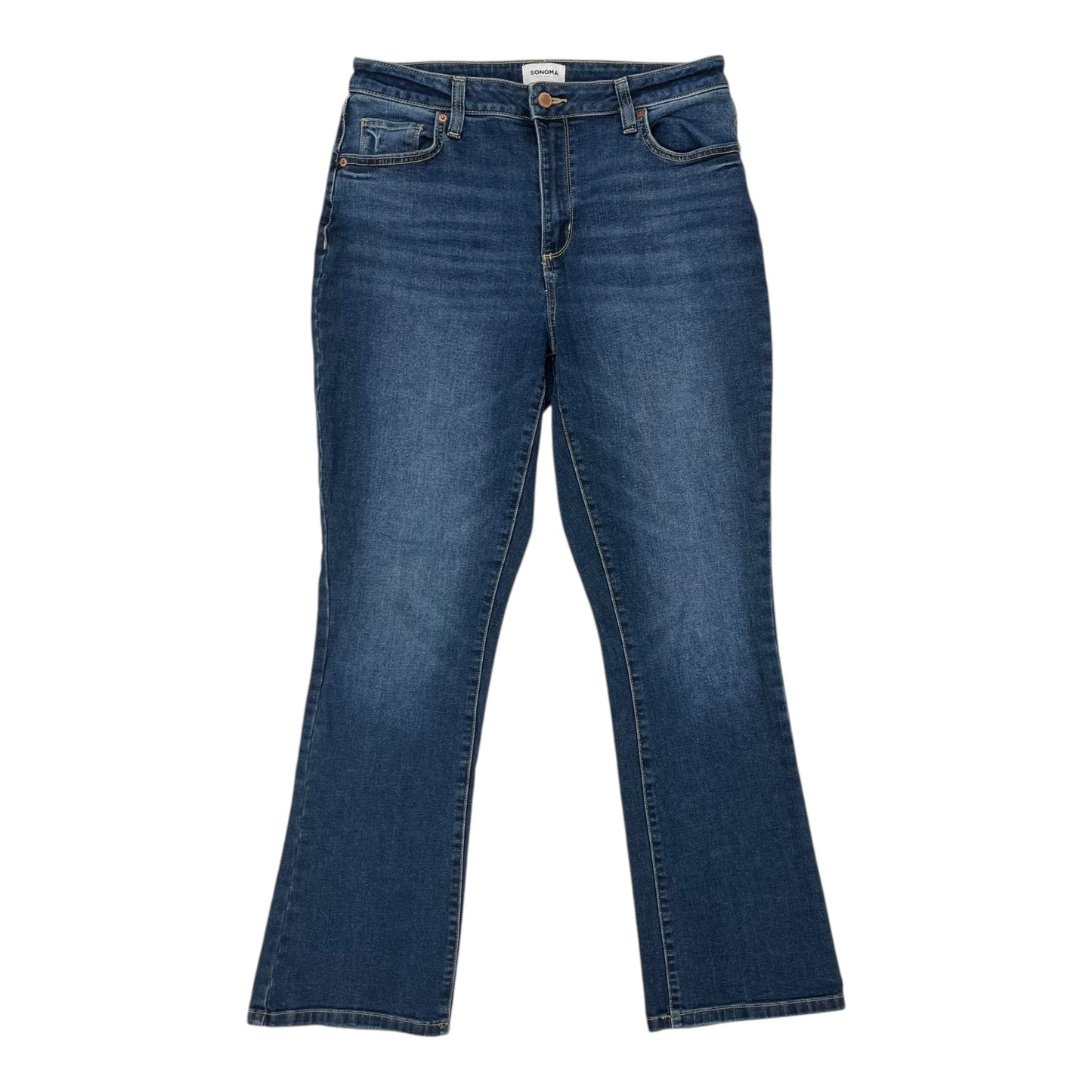 Jeans Boot Cut By Sonoma In Blue Denim, Size:12