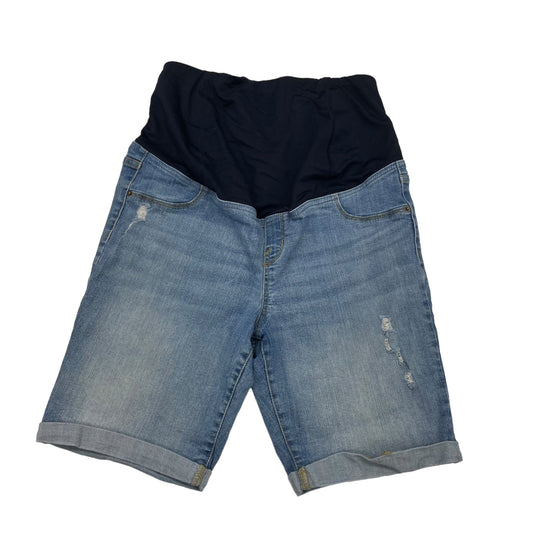 BLUE DENIM MAT SHORTS by ISABEL MATERNITY Size:14