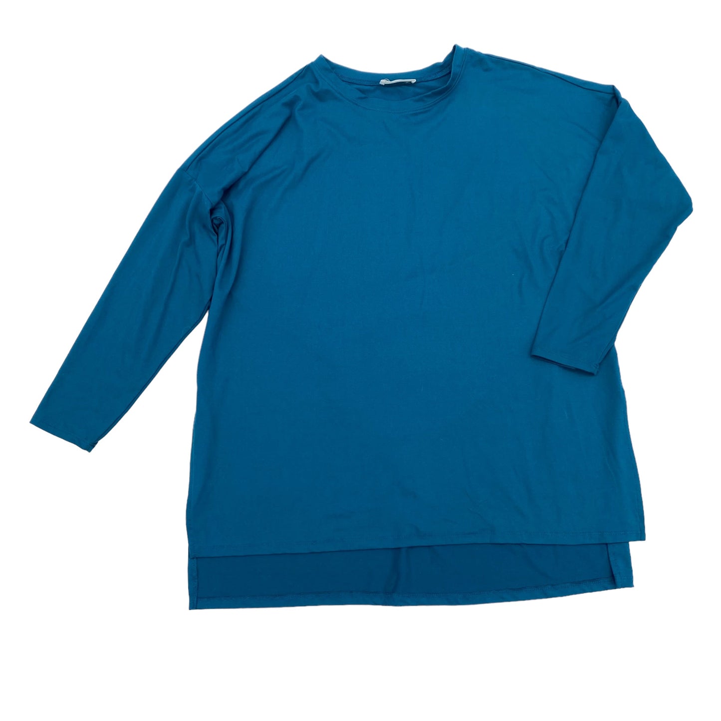 TEAL TOP LS BASIC by ZENANA OUTFITTERS Size:L