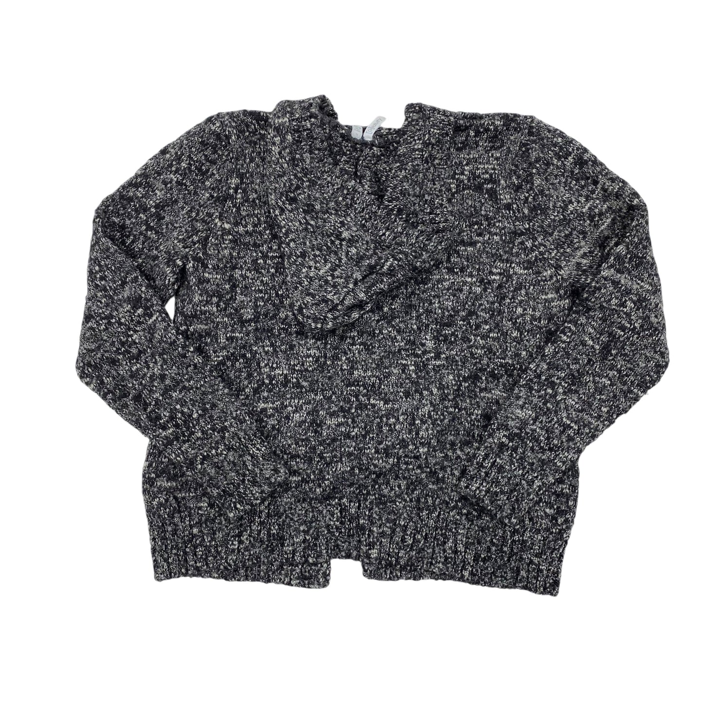 Sweater Cardigan By Relativity In Black & Grey, Size:Xl