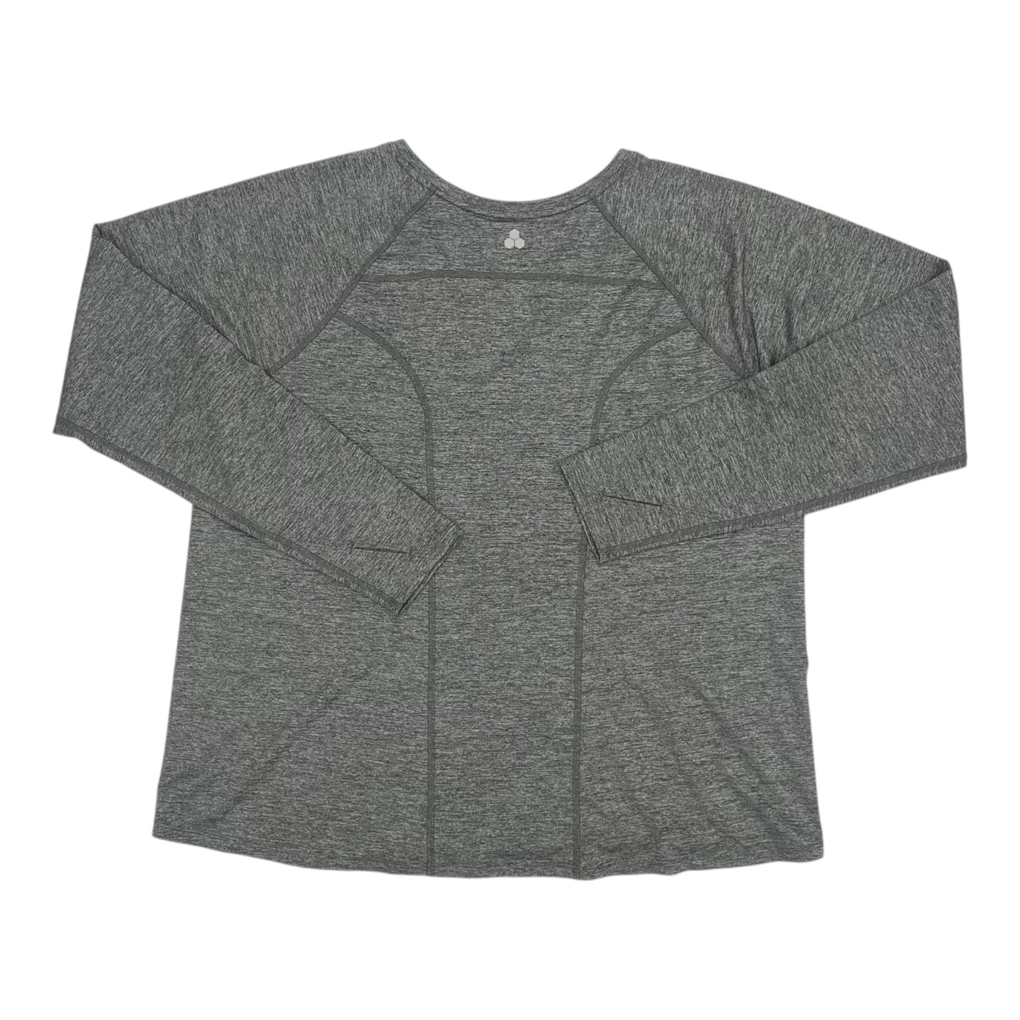 Athletic Top Ls Crewneck By Tek Gear In Grey, Size:Xxl