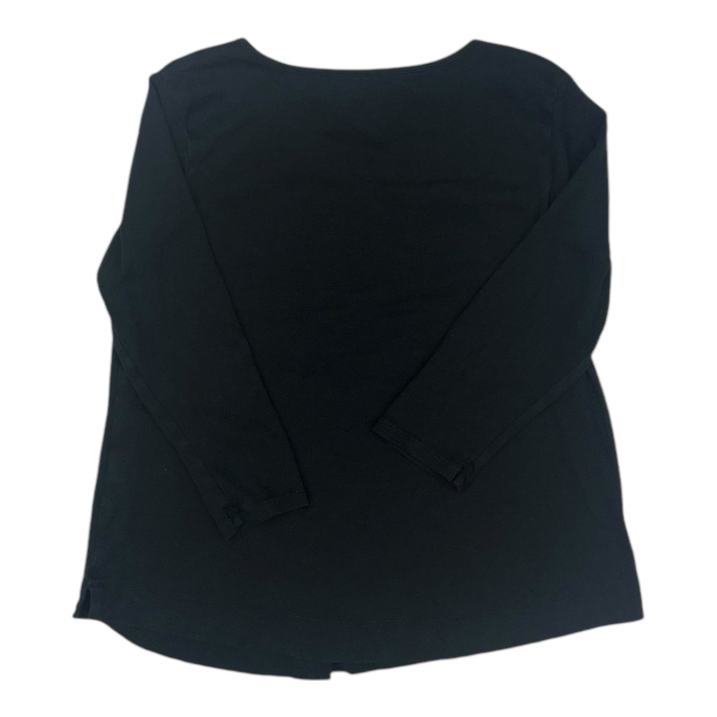 Top 3/4 Sleeve By J. Jill In Black, Size:S