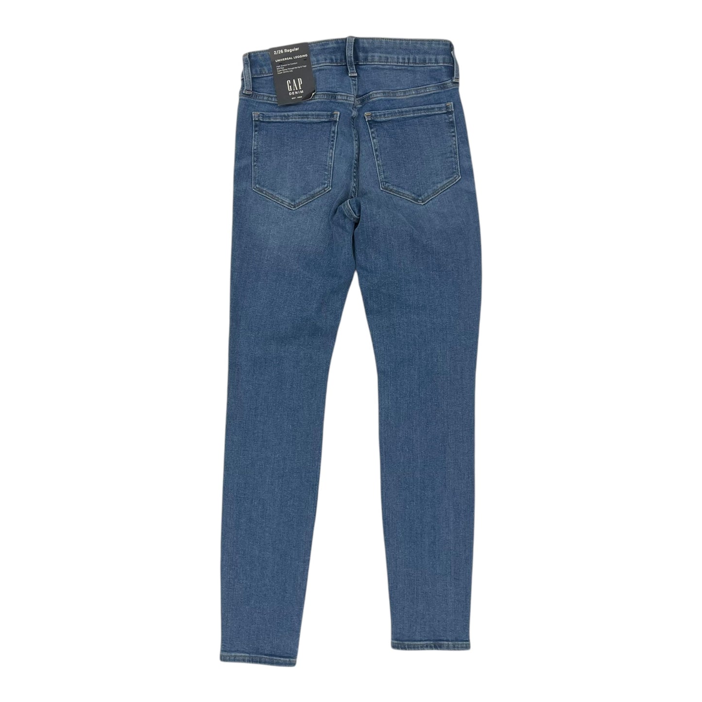 Jeans Skinny By Gap In Blue Denim, Size:2