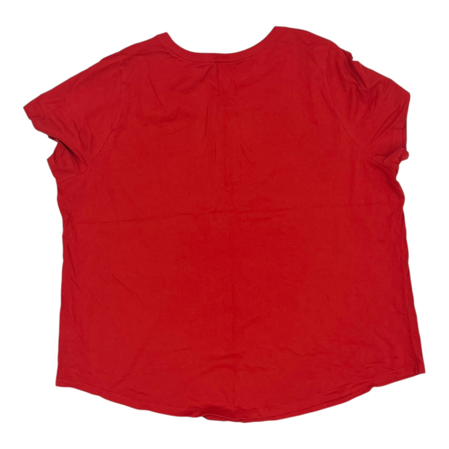 Athletic Top Ss By Nike Apparel In Red, Size:3X