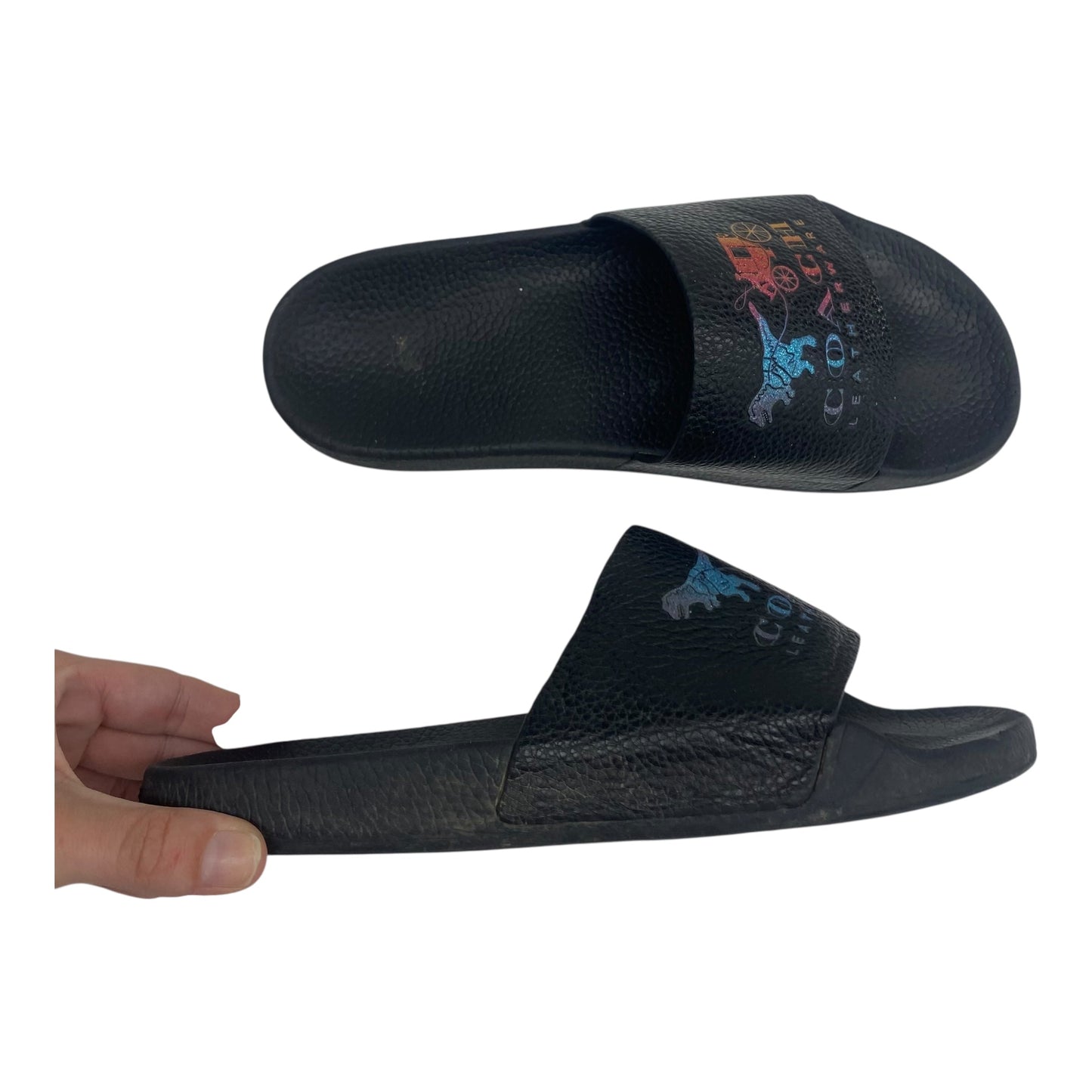 Sandals Designer By Coach In Black, Size:7