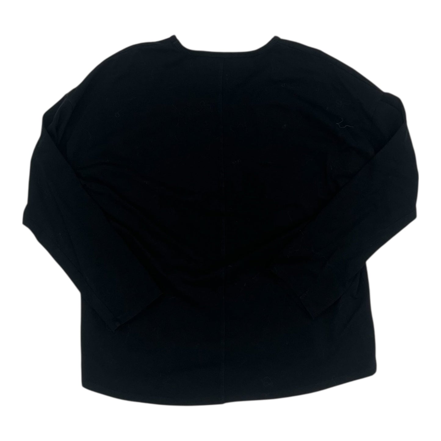 Top Ls By Eileen Fisher In Black, Size:Xxs