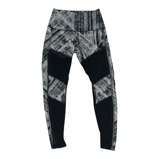 Athletic Leggings By Lululemon In Black & White, Size:M