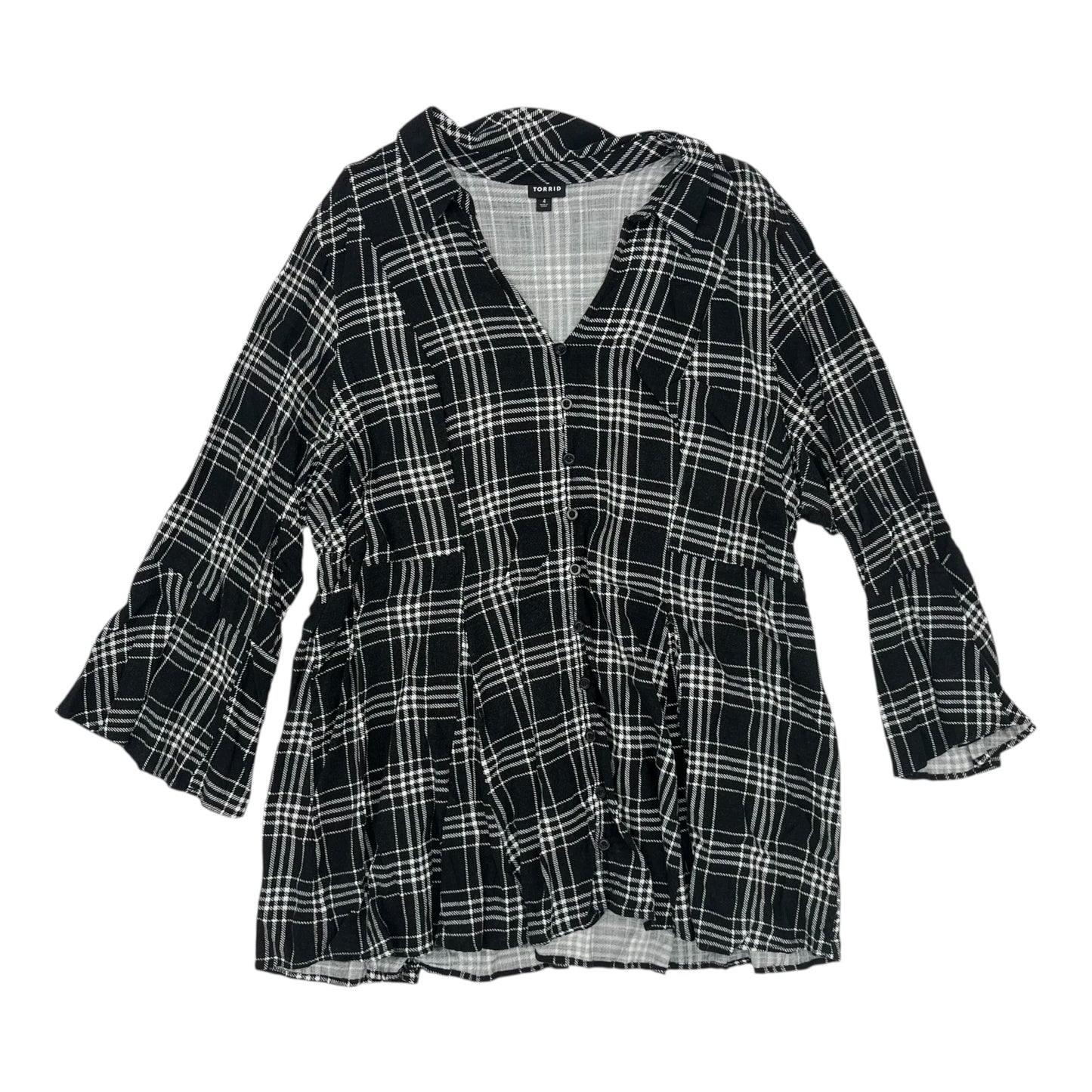 Top Ls By Torrid In Black & White, Size:4X