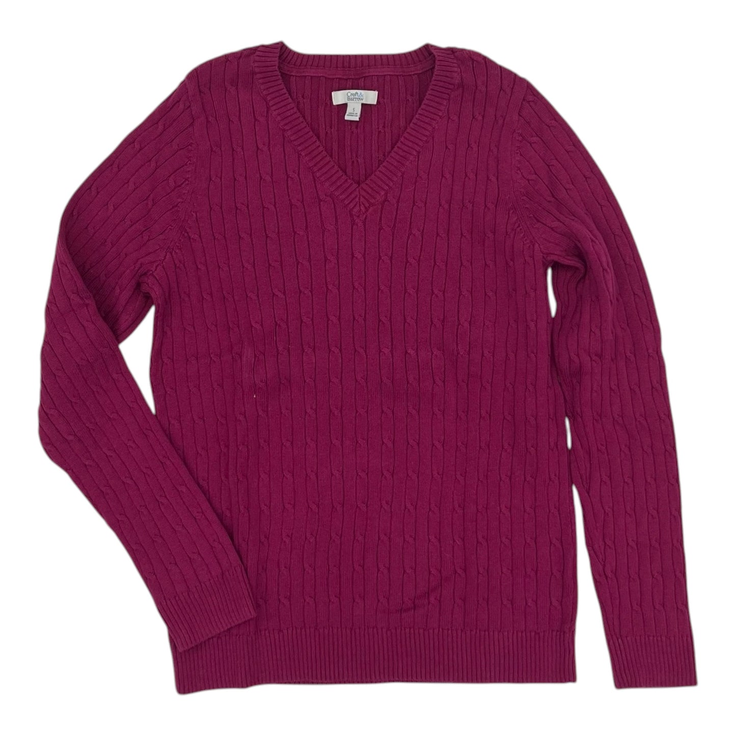 Sweater By Croft And Barrow In Pink, Size:S