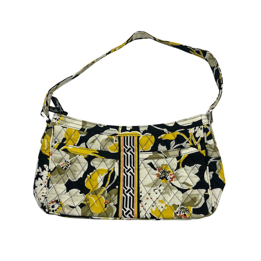 Handbag By Vera Bradley In Cream & Yellow, Size:Medium