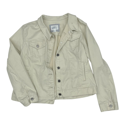 Jacket Denim By Market & Spruce In Cream Denim, Size:Xxl