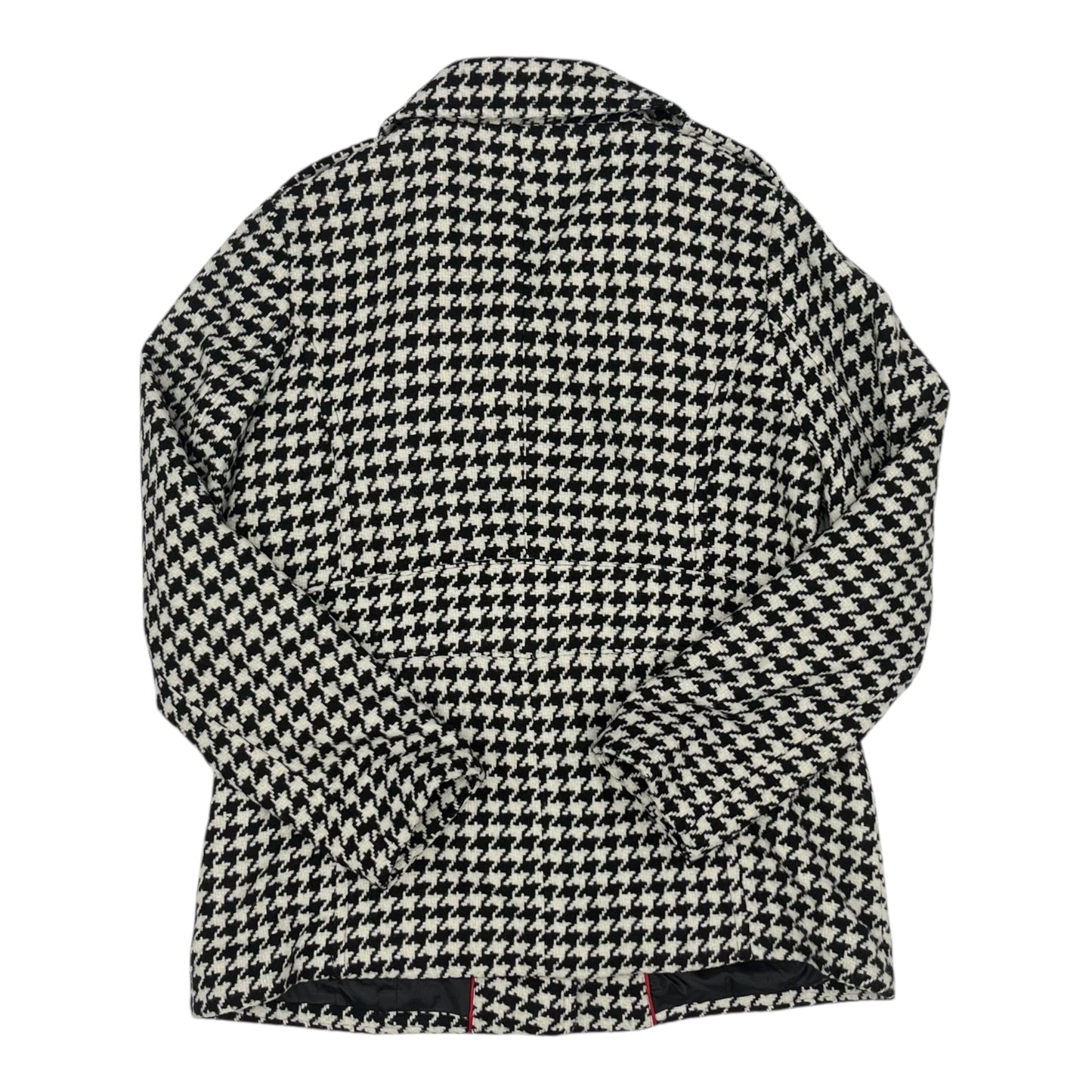 Coat Peacoat By Relativity In Black & Cream, Size:L