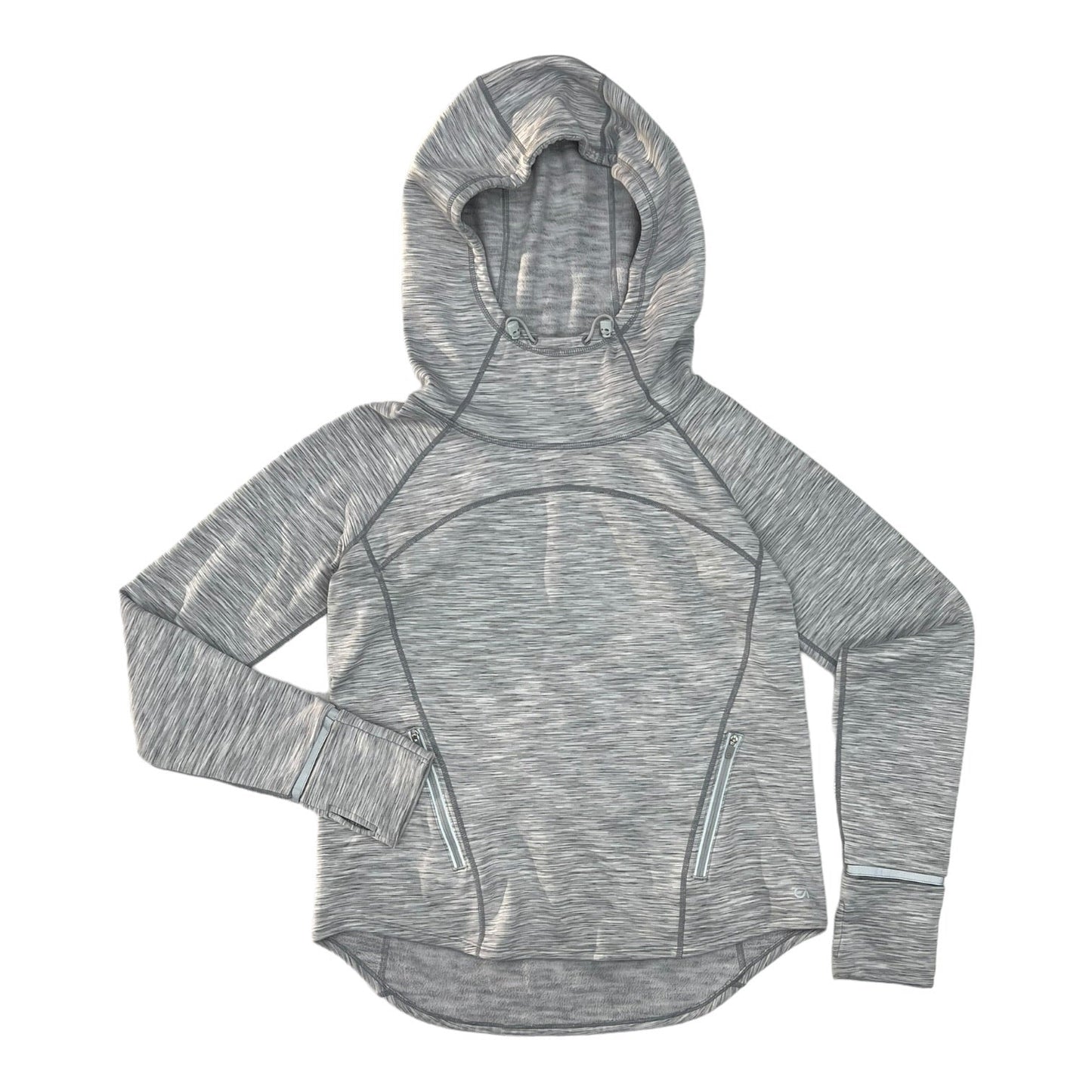 GREY ATHLETIC SWEATSHIRT HOODIE by GAPFIT Size:M