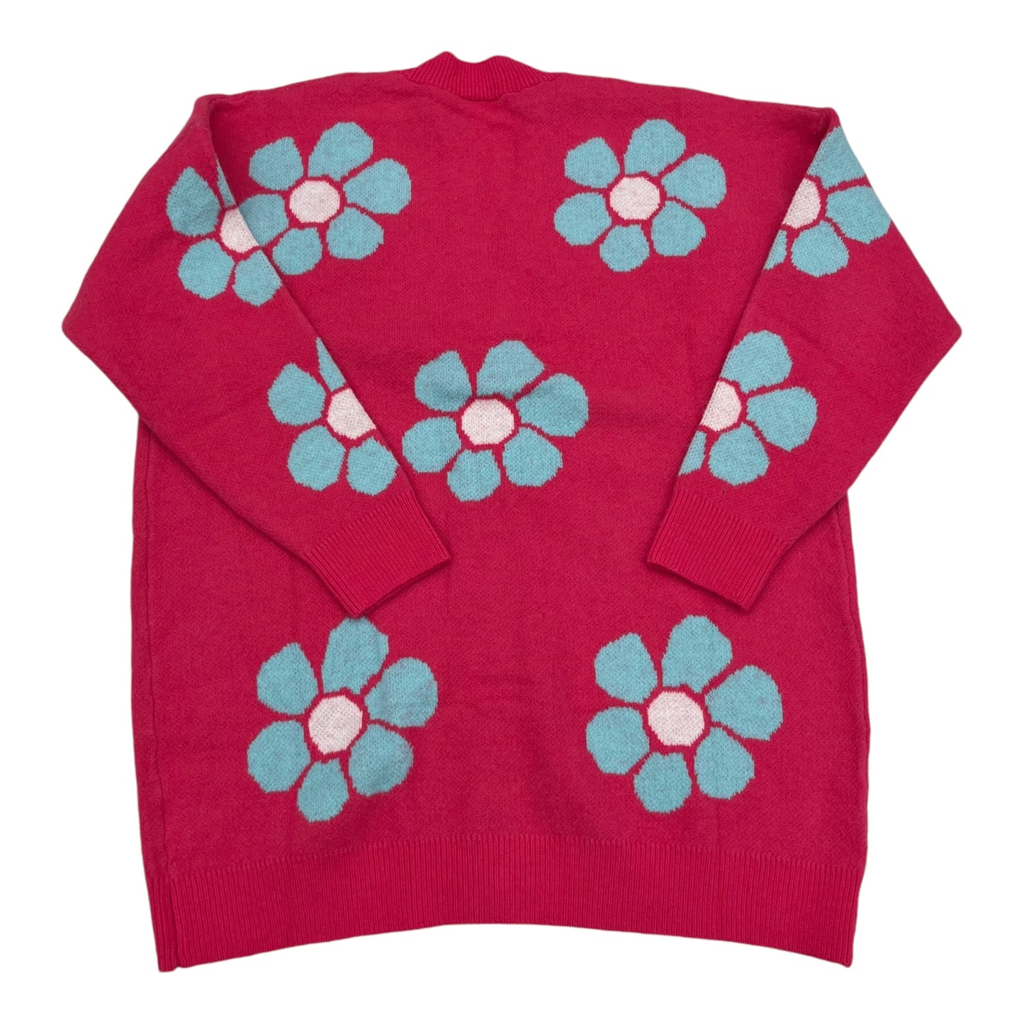 Sweater Cardigan By Clothes Mentor In Pink, Size:Xl