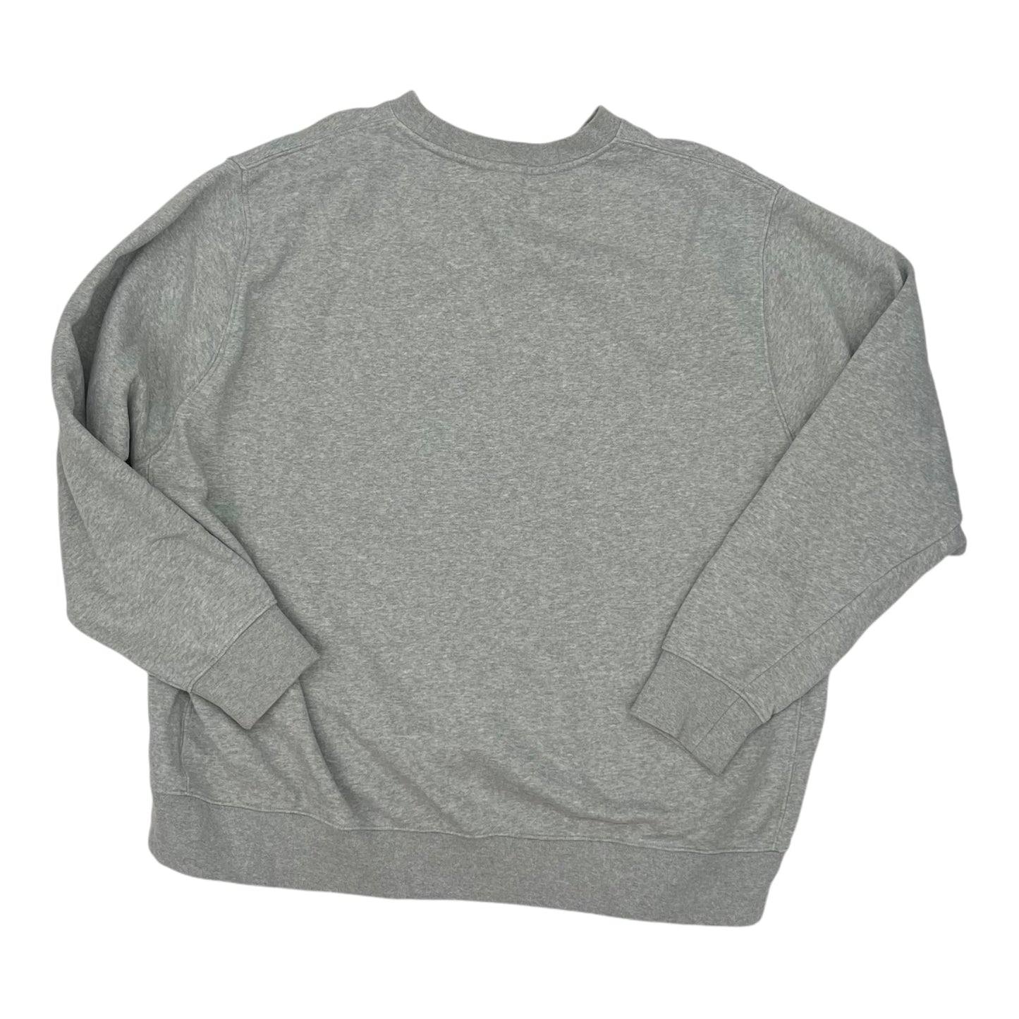 Athletic Top Ls Crewneck By Nike In Grey, Size:Xxl