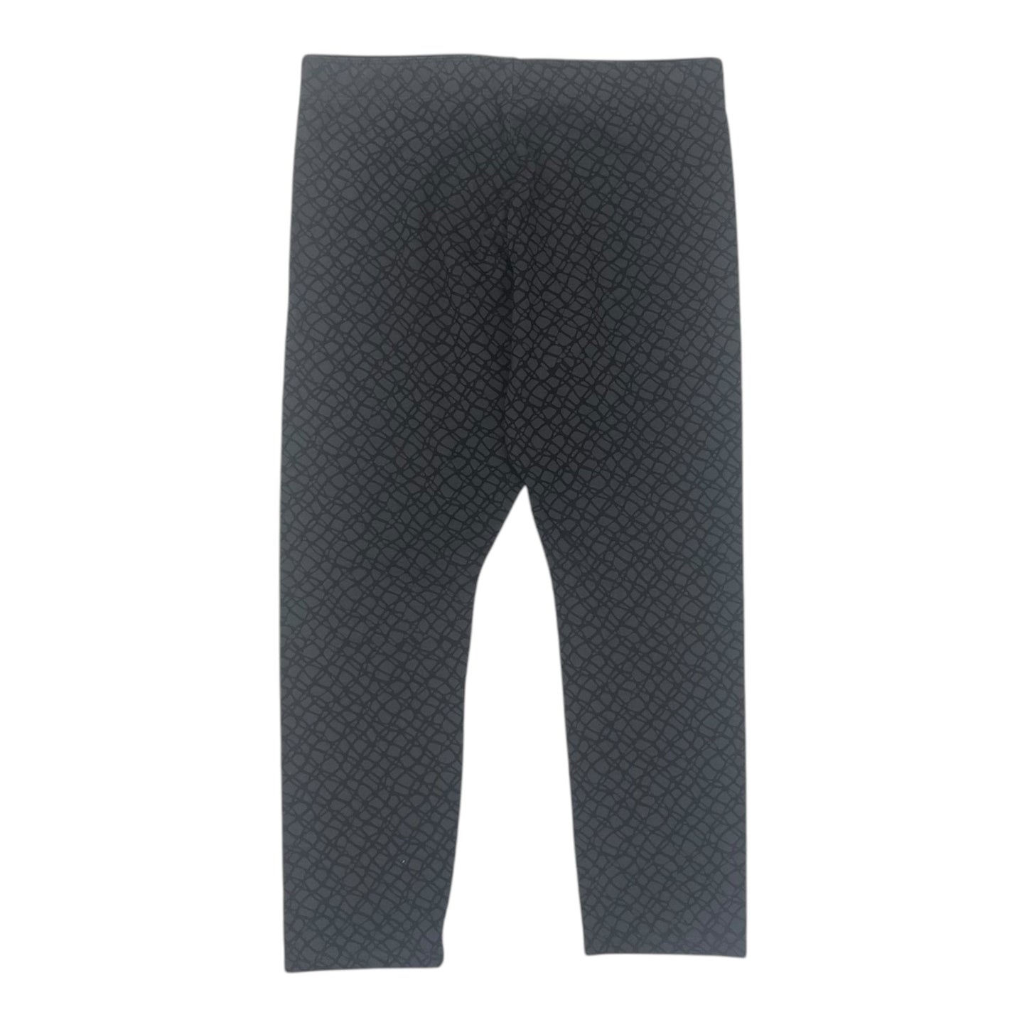 Athletic Leggings By Nike In Black & Grey, Size:M