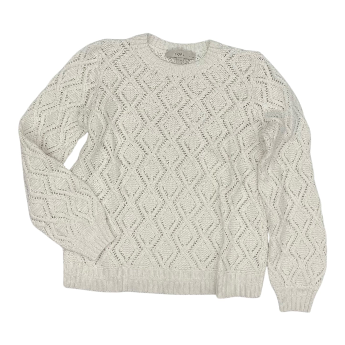 Sweater By Loft In Cream, Size:Mp