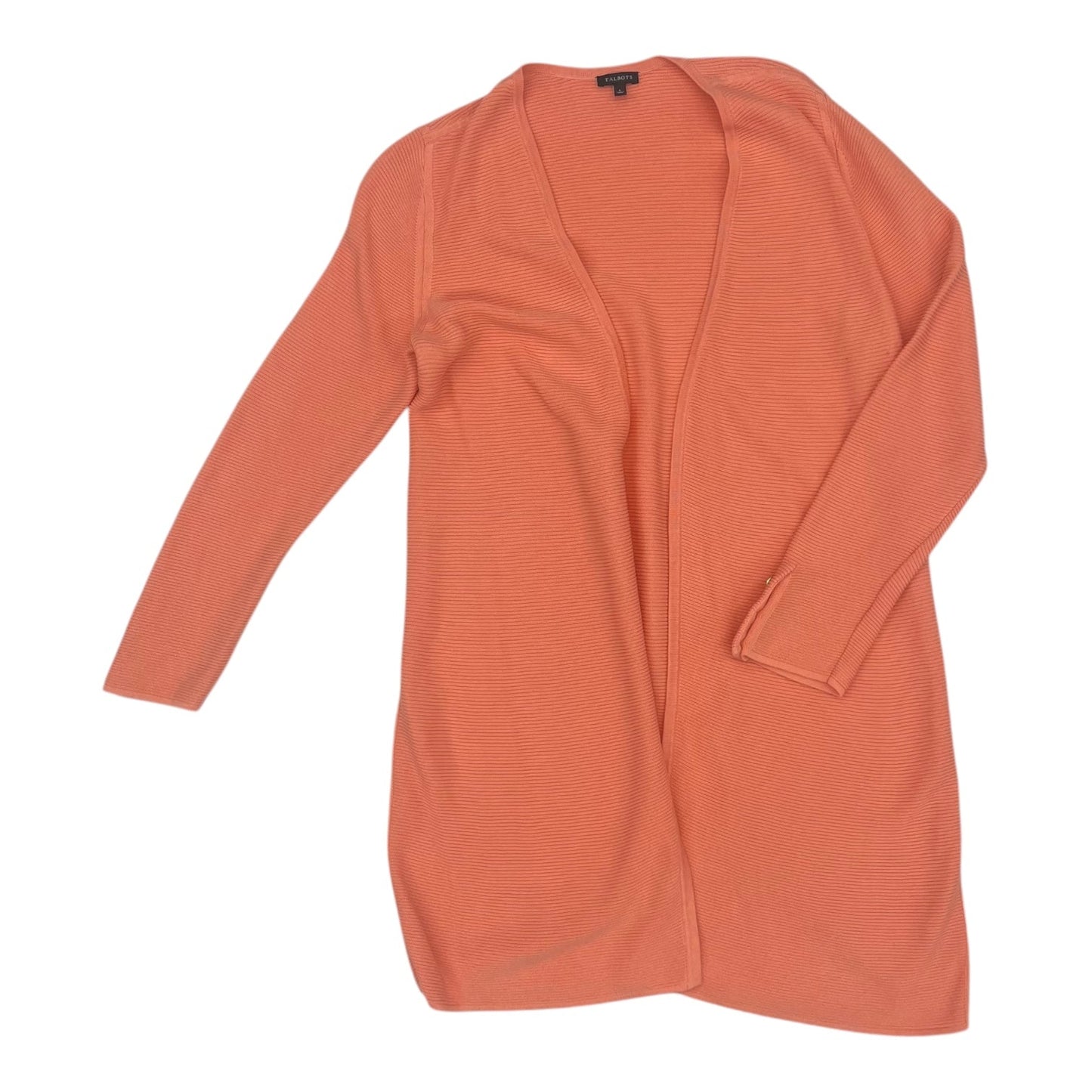 Cardigan By Talbots In Orange, Size:L