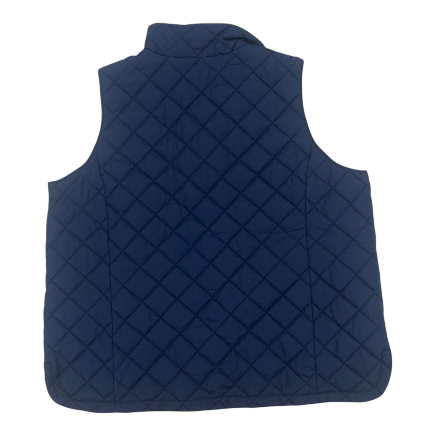 Vest Puffer & Quilted By Lands End In Navy, Size:2X