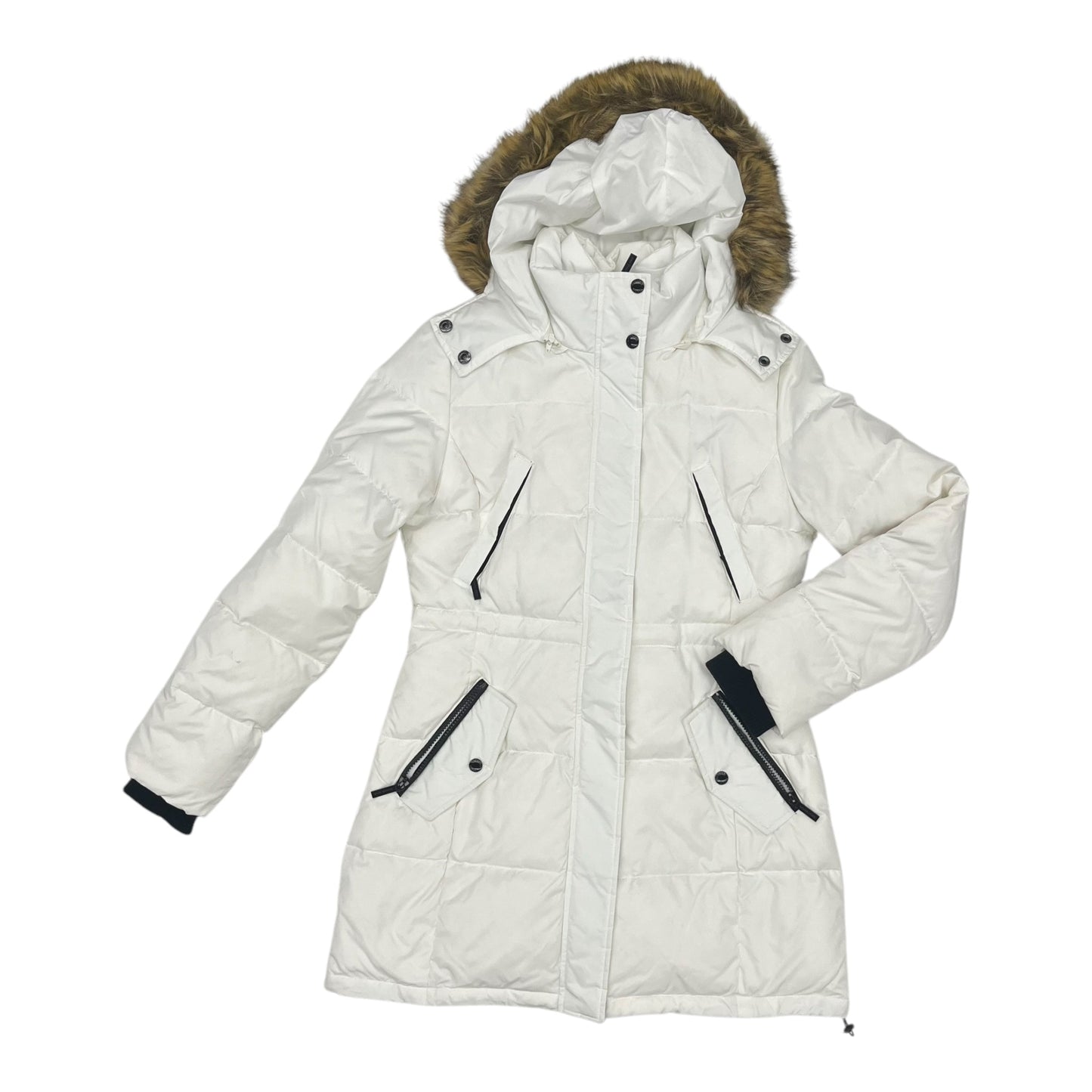 Coat Designer By Michael Kors In White, Size:S