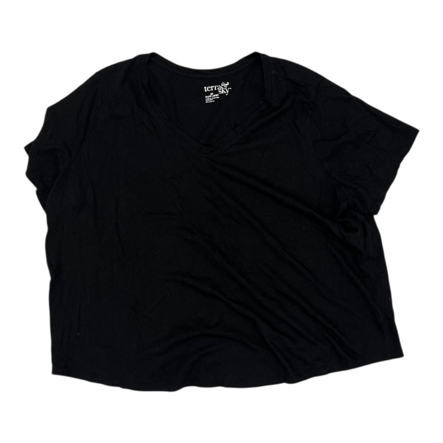 Top Ss By Terra & Sky In Black, Size:3X