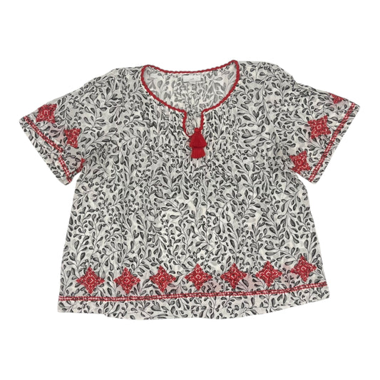 Blouse Ss By J. Jill In White, Size:M