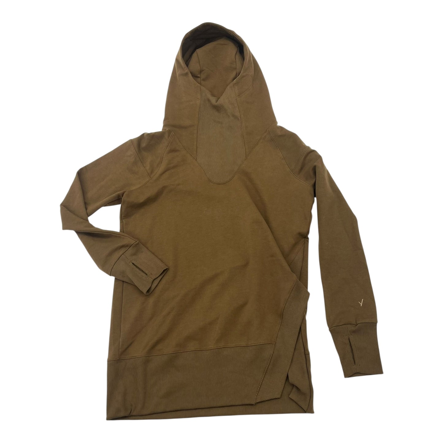 Sweatshirt Hoodie By Clothes Mentor In Brown, Size:S