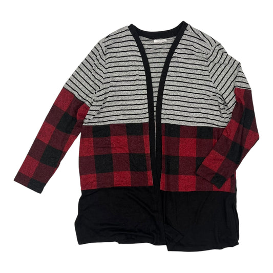 Cardigan By Maurices In Black & Red, Size:Xl