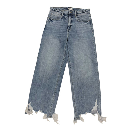 Jeans Wide Leg By Anniewear In Blue Denim, Size:L