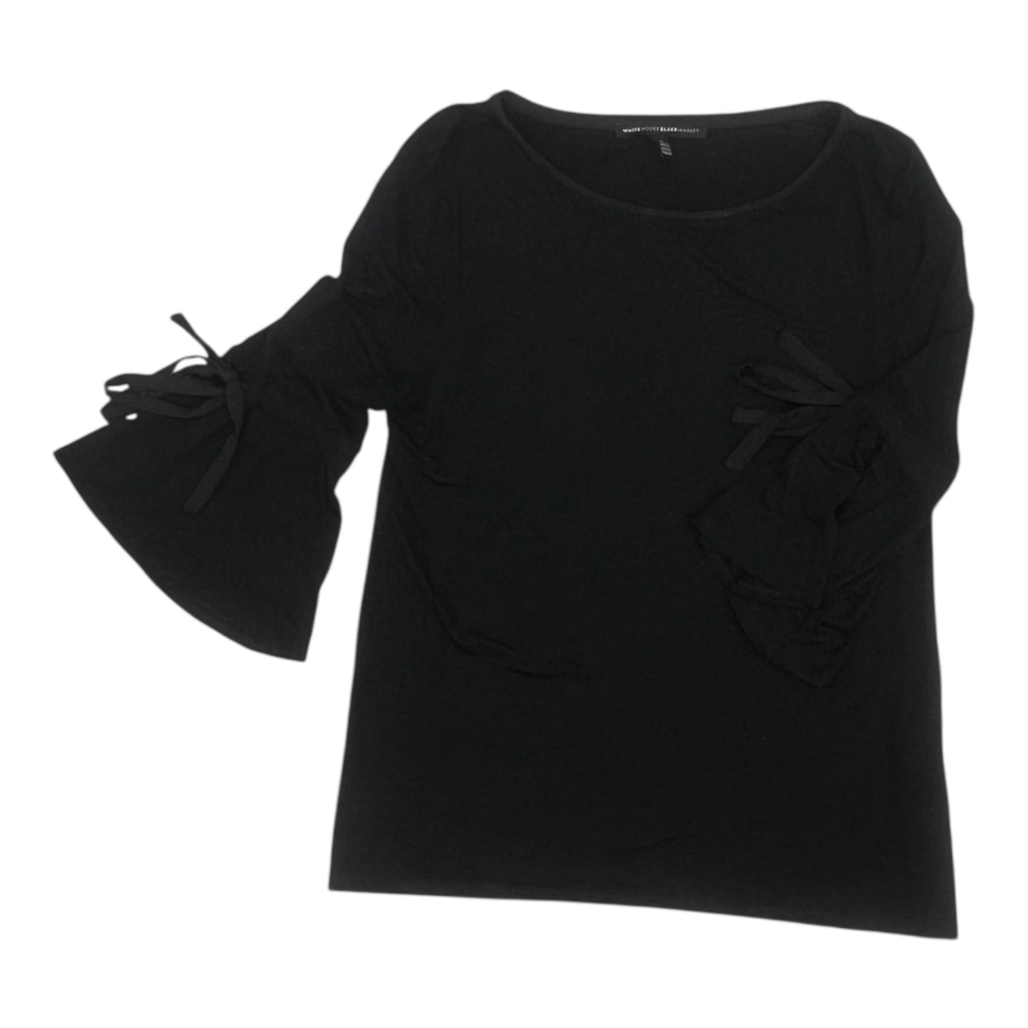 Top 3/4 Sleeve By White House Black Market In Black, Size:M