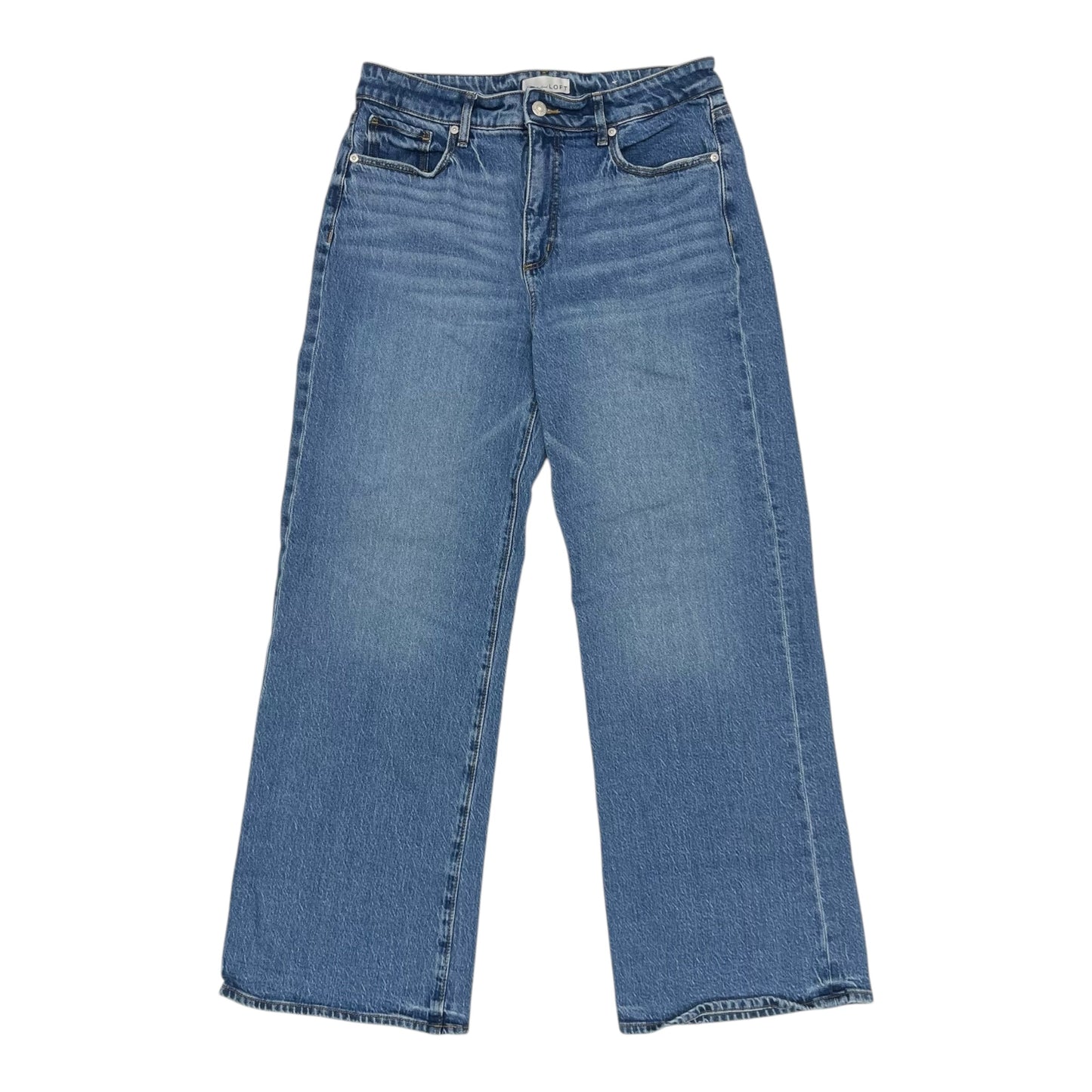 Jeans Straight By Loft In Blue Denim, Size:6