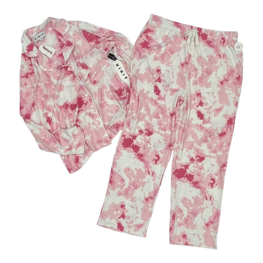 Pajamas 2Pc By Clothes Mentor In Pink & White, Size:Xl