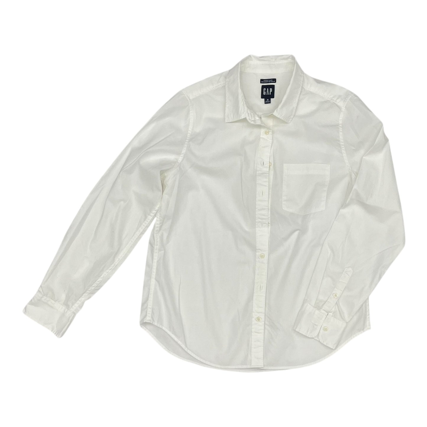 Blouse Ls By Gap In White, Size:M