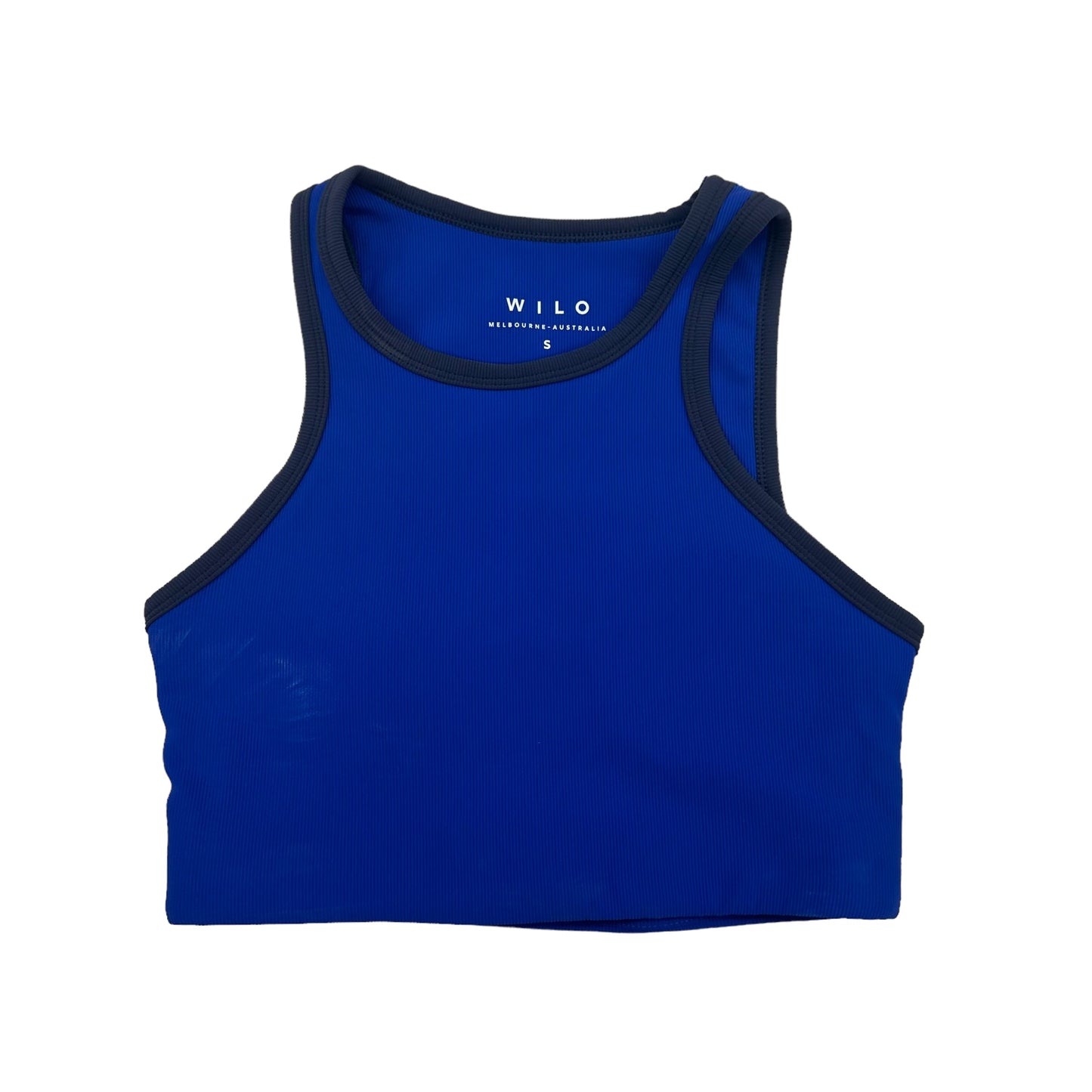 BLUE ATHLETIC BRA by CLOTHES MENTOR, SIZE: S