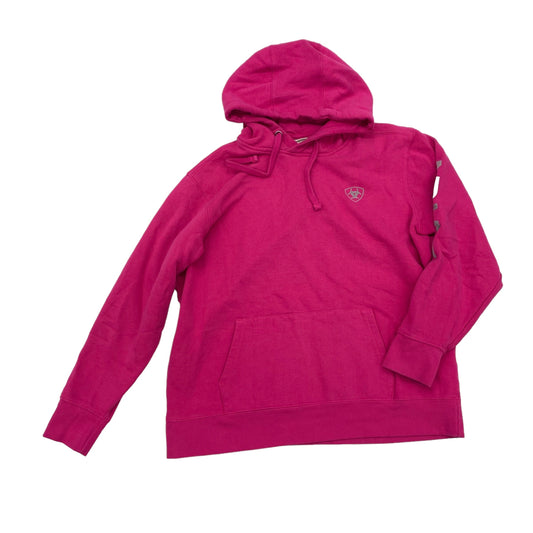 PINK SWEATSHIRT HOODIE by ARIAT Size:L