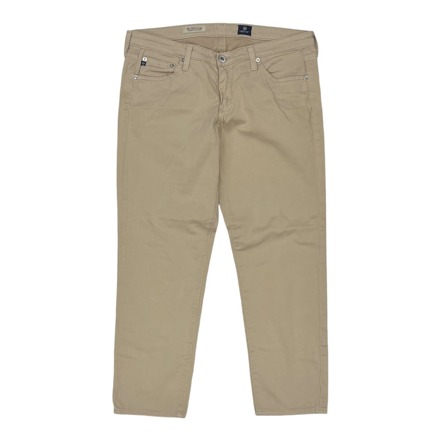 Pants Chinos & Khakis By Adriano Goldschmied In Tan, Size:14