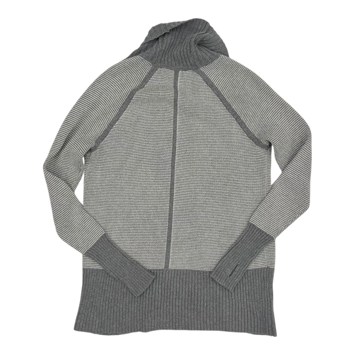 Sweater Cardigan By Max Studio In Grey, Size:M