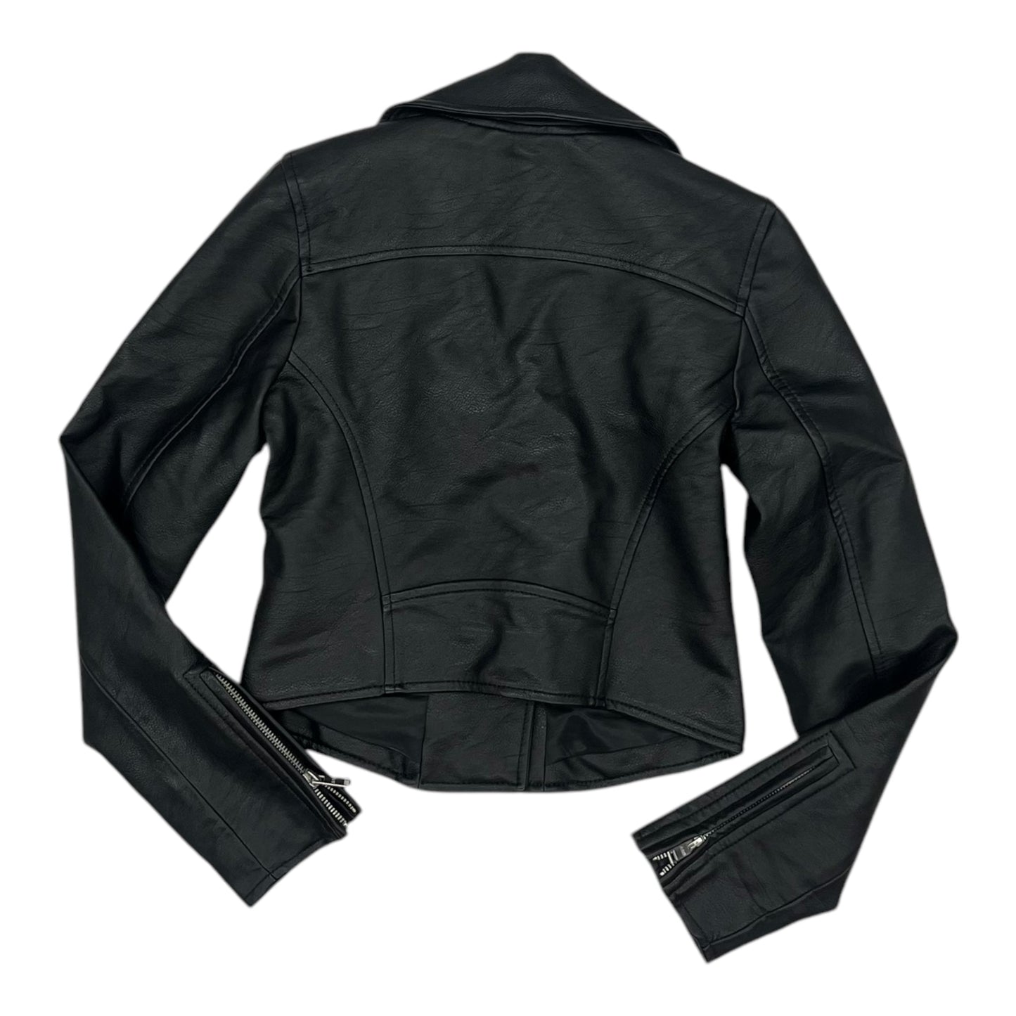 Jacket Moto By Abercrombie And Fitch In Black, Size:Xxs